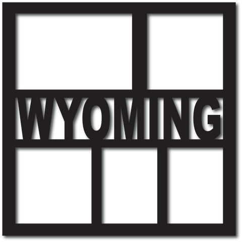 Wyoming - 5 Frames - Digital Cut File - SVG - INSTANT DOWNLOAD