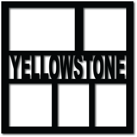 Yellowstone - 5 Frames - Digital Cut File - SVG - INSTANT DOWNLOAD