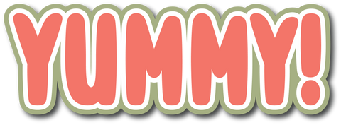 Yummy! - Scrapbook Page Title Sticker