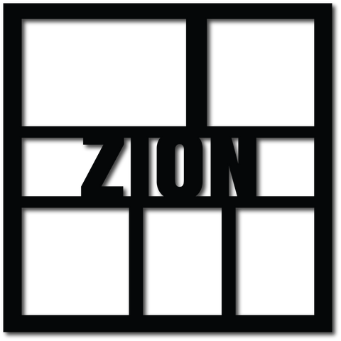 Zion - 5 Frames - Digital Cut File - SVG - INSTANT DOWNLOAD