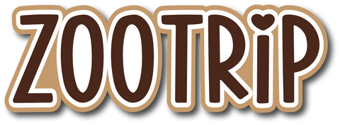 Zoo Trip - Scrapbook Page Title Sticker