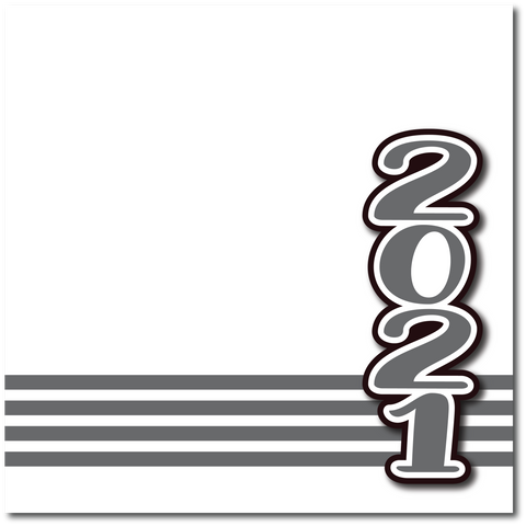 2021 - Printed Premade Scrapbook Page 12x12 Layout
