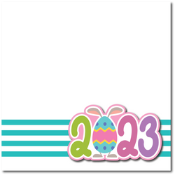 Easter 2023 - Printed Premade Scrapbook Page 12x12 Layout