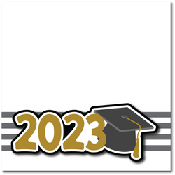 2023 - Graduation - Printed Premade Scrapbook Page 12x12 Layout