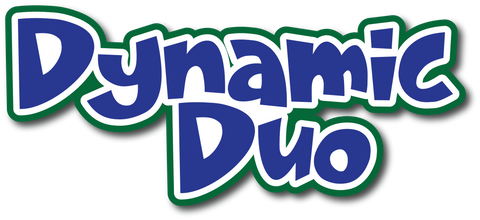 Dynamic Duo - Scrapbook Page Title Sticker