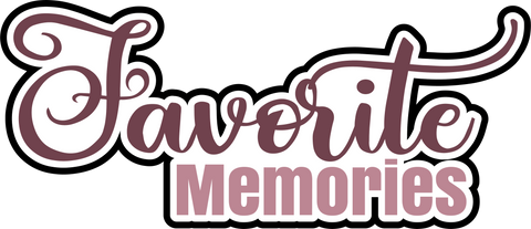 Favorite Memories - Scrapbook Page Title Sticker