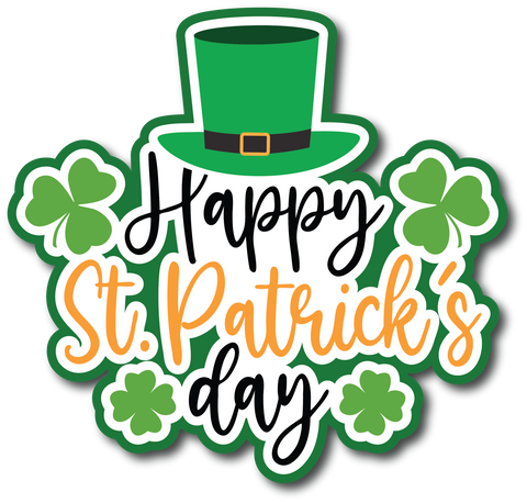 Happy St. Patrick's Day - Scrapbook Page Title Sticker