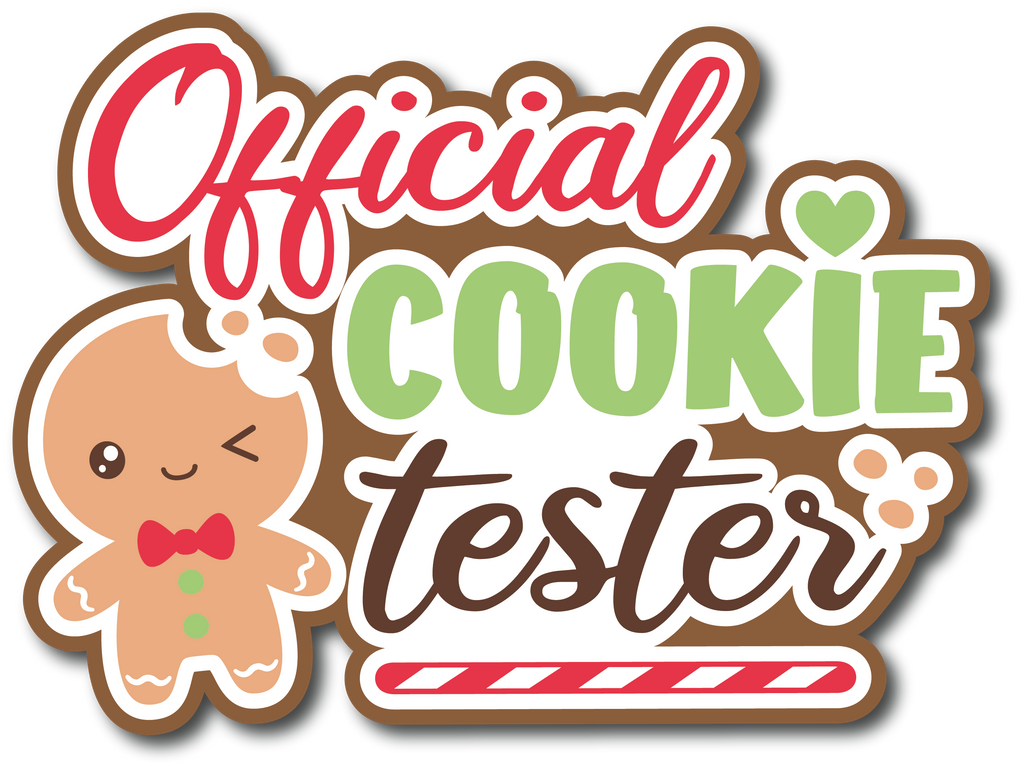 Official Cookie Tester Scrapbook Page Title Sticker Autumn's Crafty