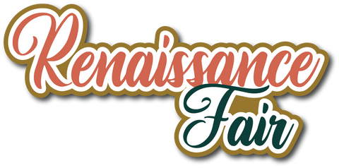 Renaissance Fair - Scrapbook Page Title Sticker