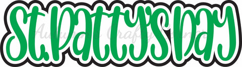 St Patty's Day - Scrapbook Page Title Sticker