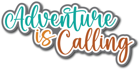 Adventure is Calling - Scrapbook Page Title Sticker
