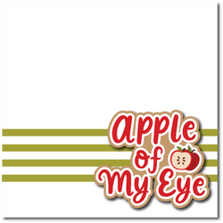 Apple of My Eye - Printed Premade Scrapbook Page 12x12 Layout