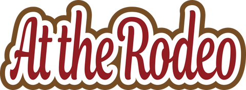 At the Rodeo - Scrapbook Page Title Sticker