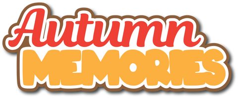 Autumn Memories - Scrapbook Page Title Sticker