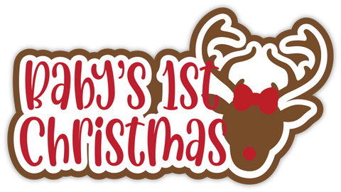 Baby's 1st Christmas - Scrapbook Page Title Sticker