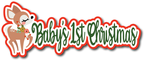Baby's 1st Christmas - Scrapbook Page Title Sticker