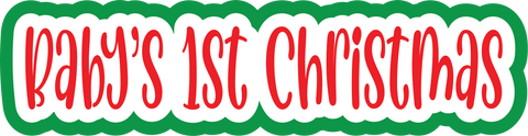 Baby's 1st Christmas - Scrapbook Page Title Sticker