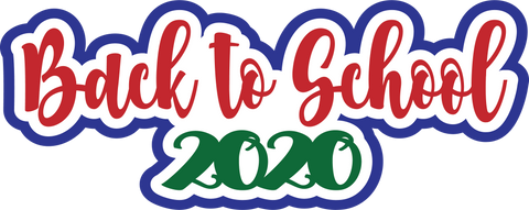 Back to School 2020 - Scrapbook Page Title Sticker