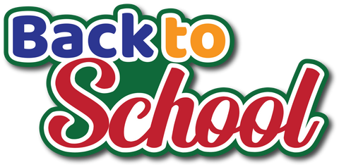 Back to School - Scrapbook Page Title Sticker
