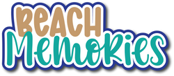 Beach Memories - Scrapbook Page Title Sticker