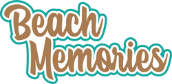 Beach Memories - Scrapbook Page Title Sticker