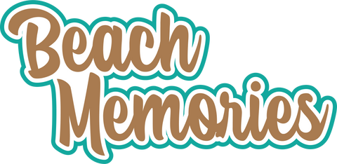 Beach Memories - Scrapbook Page Title Sticker