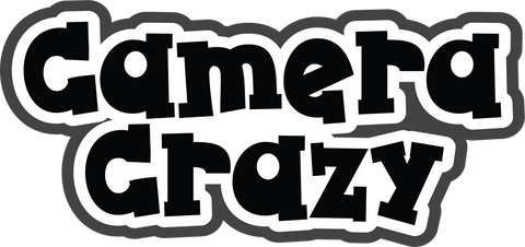 Camera Crazy - Scrapbook Page Title Sticker