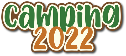 Camping 2022 - Scrapbook Page Title Sticker