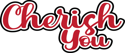Cherish You - Scrapbook Page Title Sticker