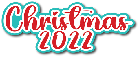 Christmas 2022 - Scrapbook Page Title Sticker