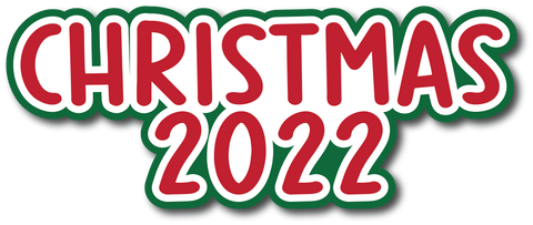 Christmas 2022 - Scrapbook Page Title Sticker