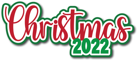 Christmas 2022 - Scrapbook Page Title Sticker