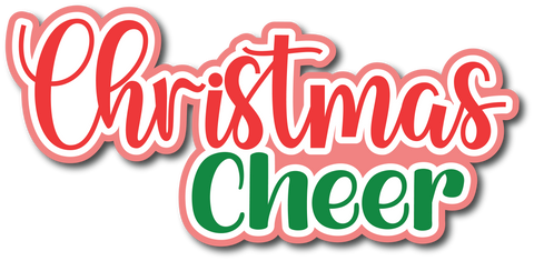 Christmas Cheer - Scrapbook Page Title Sticker
