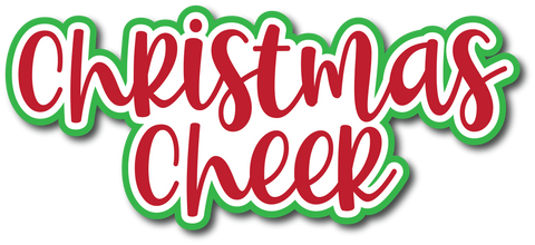 Christmas Cheer - Scrapbook Page Title Sticker
