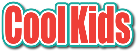 Cool Kids - Scrapbook Page Title Sticker