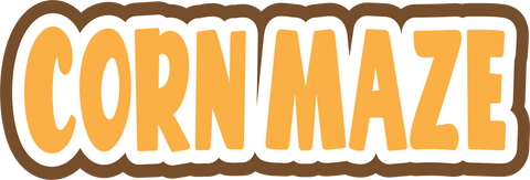 Corn Maze - Scrapbook Page Title Sticker