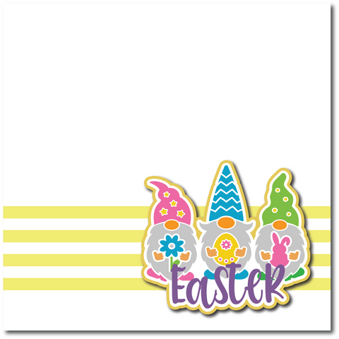 Easter - Printed Premade Scrapbook Page 12x12 Layout