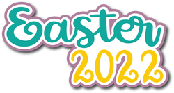 Easter 2022 - Scrapbook Page Title Sticker