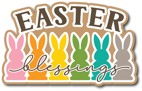 Easter Blessings - Scrapbook Page Title Sticker