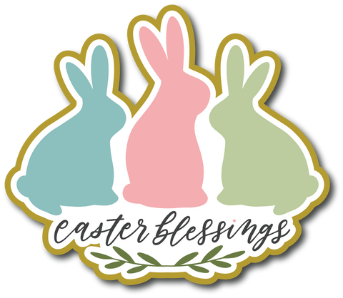 Easter Blessings - Scrapbook Page Title Sticker