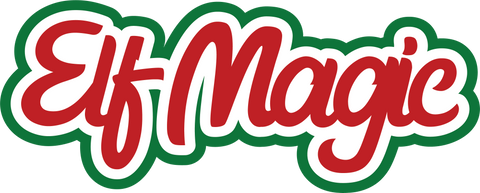 Elf Magic - Scrapbook Page Title Sticker