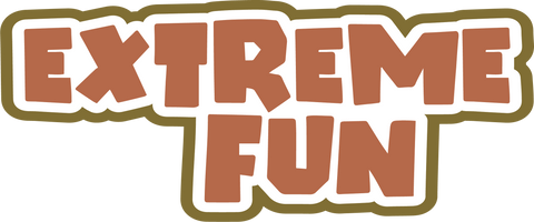 Extreme Fun - Scrapbook Page Title Sticker