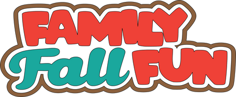 Family Fall Fun - Scrapbook Page Title Sticker