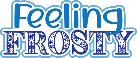 Feeling Frosty - Scrapbook Page Title Sticker