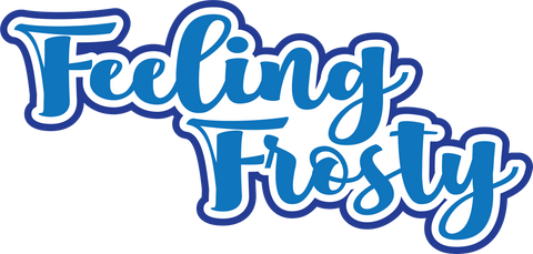 Feeling Frosty - Scrapbook Page Title Sticker