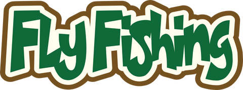 Fly Fishing - Scrapbook Page Title Sticker