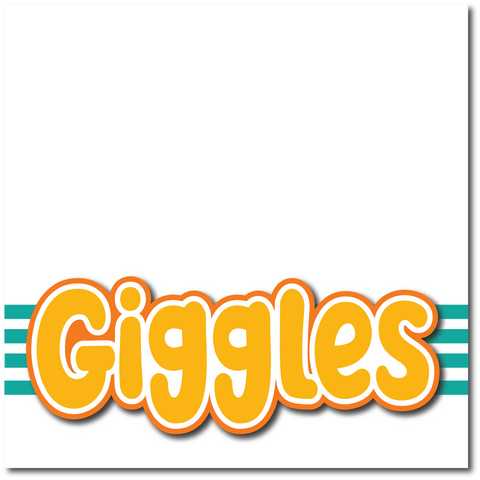 Giggles - Printed Premade Scrapbook Page 12x12 Layout