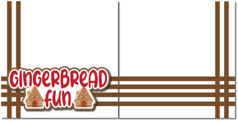 Gingerbread Fun - Printed Premade Scrapbook (2) Page 12x12 Layout