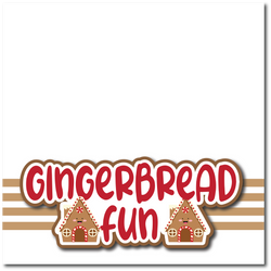 Gingerbread Fun - Printed Premade Scrapbook Page 12x12 Layout
