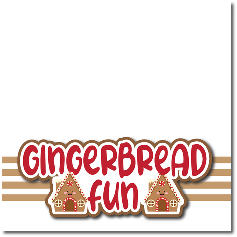 Gingerbread Fun - Printed Premade Scrapbook Page 12x12 Layout